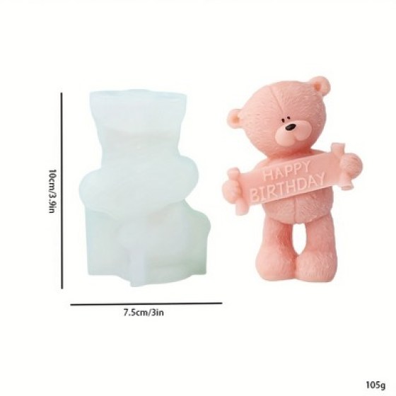 Silikonski kalup za svijeće - medo Best Mom